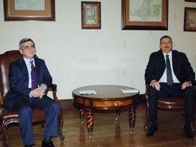 Серж Саргсян и Ильхам Алиев встретились