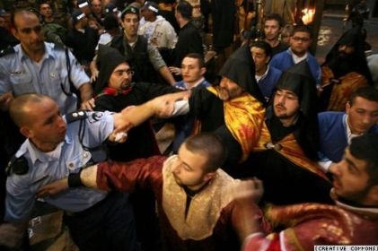 Столкновение между греческими и армянскими священнослужителями в Вифлееме