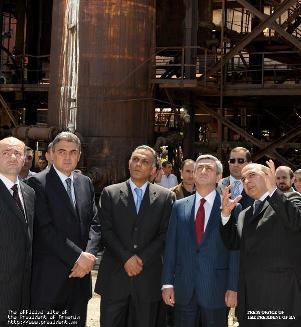 Президент Серж Саргсян посетил «Наирит»