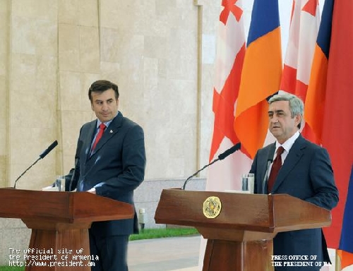 Հայաստանի և Վրաստանի նախագահների համատեղ մամլո ասուլիսը