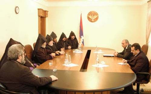Встреча с Верховным Патриархом и Католикосом Всех Армян Гарегином II