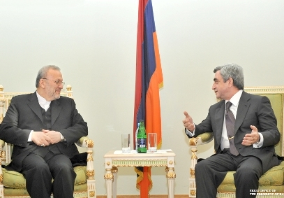 Президент Армении Серж Саргсян принял министра иностранных дел Ирана