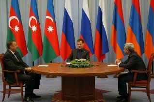 Ռուսաստանի, Ադրբեջանի և Հայաստանի նախագահները քննարկել են ղարաբաղյան հակամարտության կարգավորման ուղիները