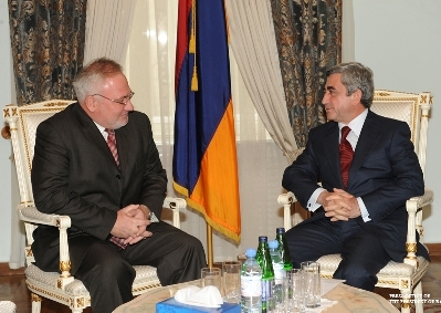 Президент Армении Серж Саргсян принял новоназначенного российского сопредседателя МГ ОБСЕ