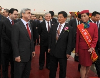 Серж Саргсян присутствовал на церемонии открытия армяно-китайского совместного предприятия «Шаньси-Наирит»
