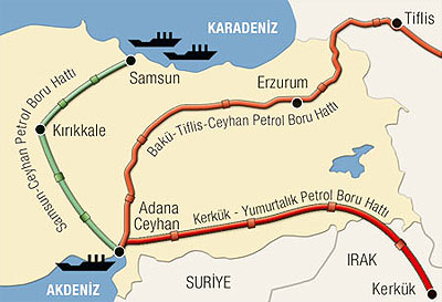 Россия и Турция подпишут документ по нефтепроводу Самсун-Джейхан