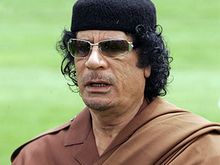 Каддафи появился на публике впервые после гибели сына‎ и внуков  