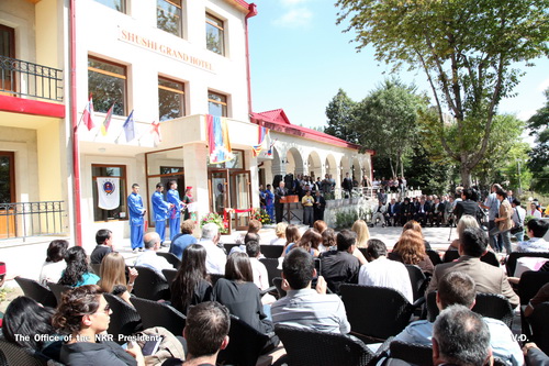 ԼՂՀ նախագահը մասնակցել է «Շուշի Գրանդ Հոթել» հյուրանոցի բացման արարողություն