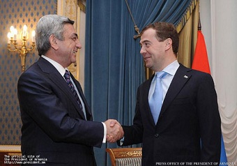 Сегодня состоится встреча президентов Армении и России