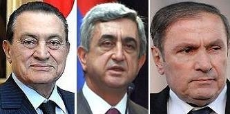 Мубарак потянул за собой Сержа и Левона  