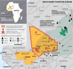 Туареги провозгласили независимость северной части Мали