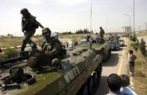 Сирийские войска обстреляли город Хама в день вывода войск