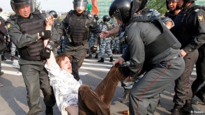 Մոսկվայում անկարգությունների ժամանակ տուժել է 29 ոստիկան և զինծառայող, 436 մարդ ձերբակալվել է