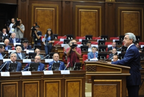 Речь Сержа Саргсяна в связи с началом работы Национального собрания РА 5-го созыва
