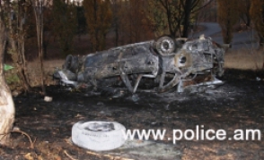 Մահացու պատահար Երևան-Սևան ճանապարհին. մեքենան շրջվել և այրվել է