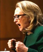 Хиллари Клинтон устроила истерику в сенате США (видео)