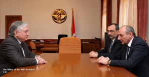 Президент Арцаха принял главу МИД Армении Эдварда Налбандяна