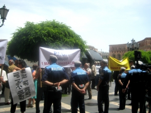 Параллельная заседанию ПАСЕ акция протеста