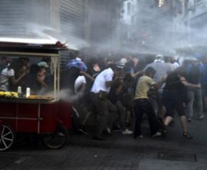 Турецкая полиция разогнала водометами свадьбу в парке Гези