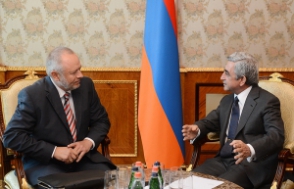 Սերժ Սարգսյանն ընդունել է ՌԴ ռազմատեխնիկական համագործակցության գծով գործակալության տնօրենին