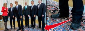 Իսլանդիայի վարչապետը Օբամայի հետ հանդիպմանը մի ոտքին մարզական կոշիկ է կրել