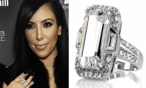 Помолвочное кольцо Ким Кардашян ушло с аукциона за $749 000