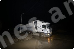 Բեռնատարը կողաշրջվել է