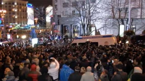 В Киеве произошли новые столкновения между полицией и демонстрантами