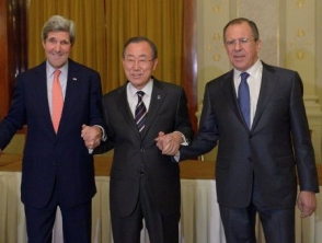 Лавров, Керри и Пан Ги Мун обсудили итоги первого раунда «Женевы-2»