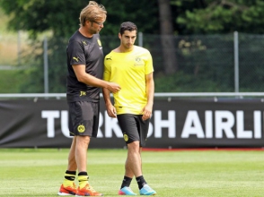 Կլոպն ու Մխիթարյանը մարզման ժամանակ