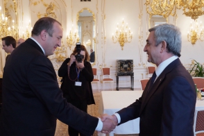 Серж Саргсян встретился с президентом Грузии