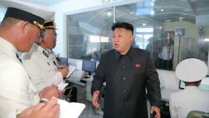 Ким Чен Ын наблюдал за ракетой, разработанной под его руководством