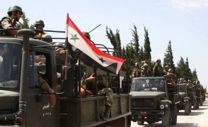 Сирийские войска уничтожают базы боевиков в горных ущельях на границе с Ливаном