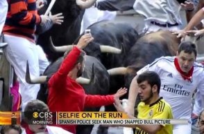 Испанская полиция разыскивает любителя «селфи» с быками