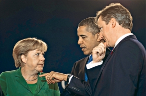 Обама обсудил с Меркель и Кэмероном новые санкции против России