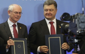 Херман Ван Ромпей принял в Брюсселе Петра Порошенко