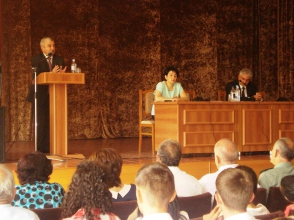 ԼՂՀ ԱԺ նախագահը սեպտեմբերի 1-ին  այցելել է Արցախի պետական համալսարան