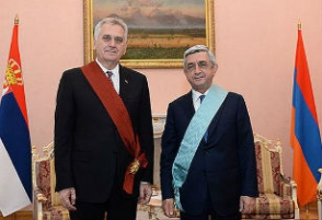 Սերժ Սարգսյանը հանդիպել է Սերբիայի նախագահի հետ