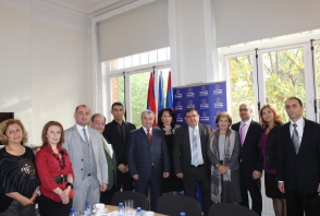 ԼՂՀ ԱԺ նախագահի հանդիպումները Եվրախորհրդարանում