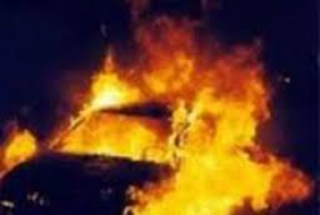 Պատահար Երևան-Գյումրի ավտոճանապարհին. «Կիա» ավտոմեքենան ամբողջությամբ այրվել է