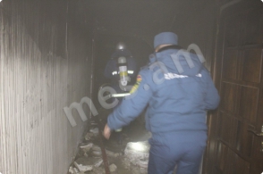 Համալիրի շոգեբաղնիքի արտաքին երեսպատումն էր այրվել