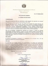 Парламент Боливии принял резолюцию по Геноциду армян