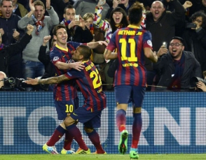 «Барселона» победила «Атлетико» в первом матче 1/4 финала Кубка Испании по футболу