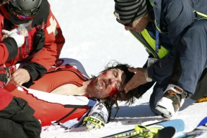 Ужасное падение чешского горнолыжника