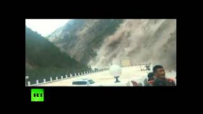 Житель Тибета снял первые секунды разрушительного землетрясения (видео)
