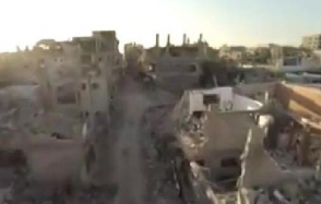 Обстрелянный Алеппо в руинах