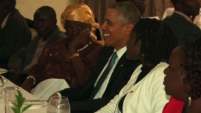 Обама поужинал со своими кенийскими родственниками  (видео)