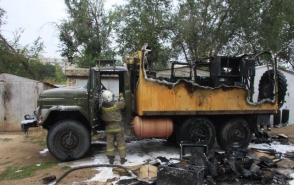 Հրդեհ Առափի գյուղում. ամբողջությամբ այրվել է «ԶԻԼ-130»–ը