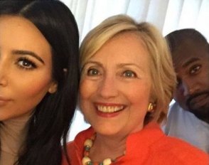 Քիմ Քարդաշյանն ու Հիլարի Քլինթոնը սելֆի են արել (լուսանկար)