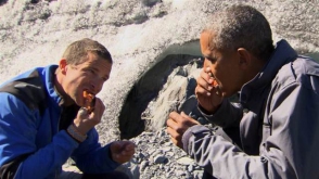 Обама поел лосося на Аляске и поговорил о глобальном потеплении (фото)